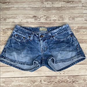 BKE medium wash denim shorts - 26